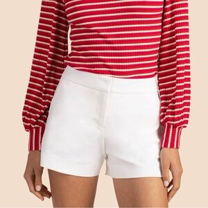 Trina Turk Corbin 2 Shorts White NWT Sz 6